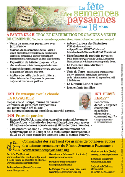 Fête des semences paysannes Sam19mars2022 tract WEB